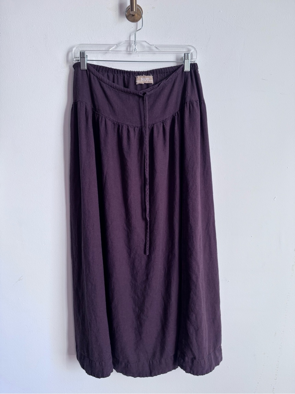 Free People Sandshell Linen Skirt M runs large Fudge - Picture 3 of 11